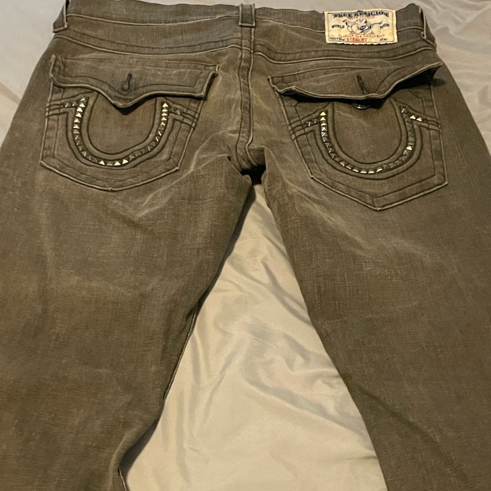 Grey true religion jeans